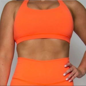 Neon Orange Sports Bra